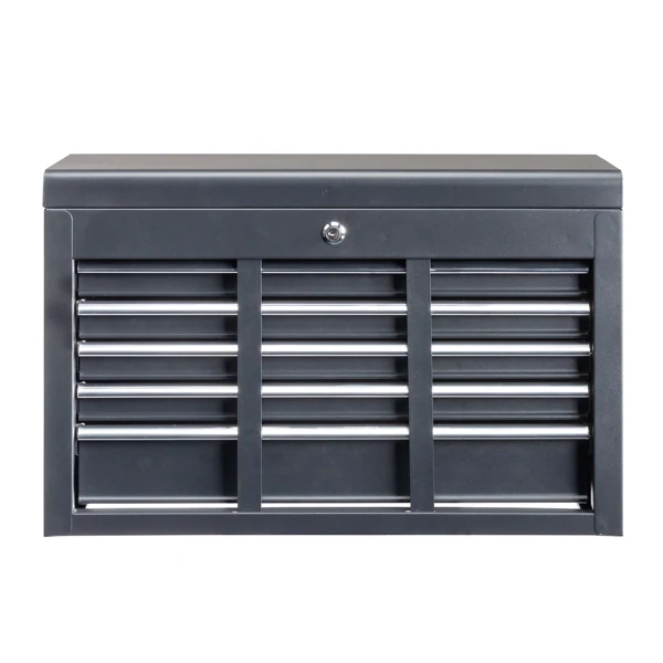 steel tool box black view 3