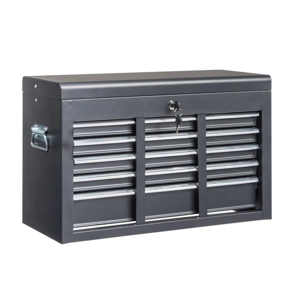 steel tool box black view 4