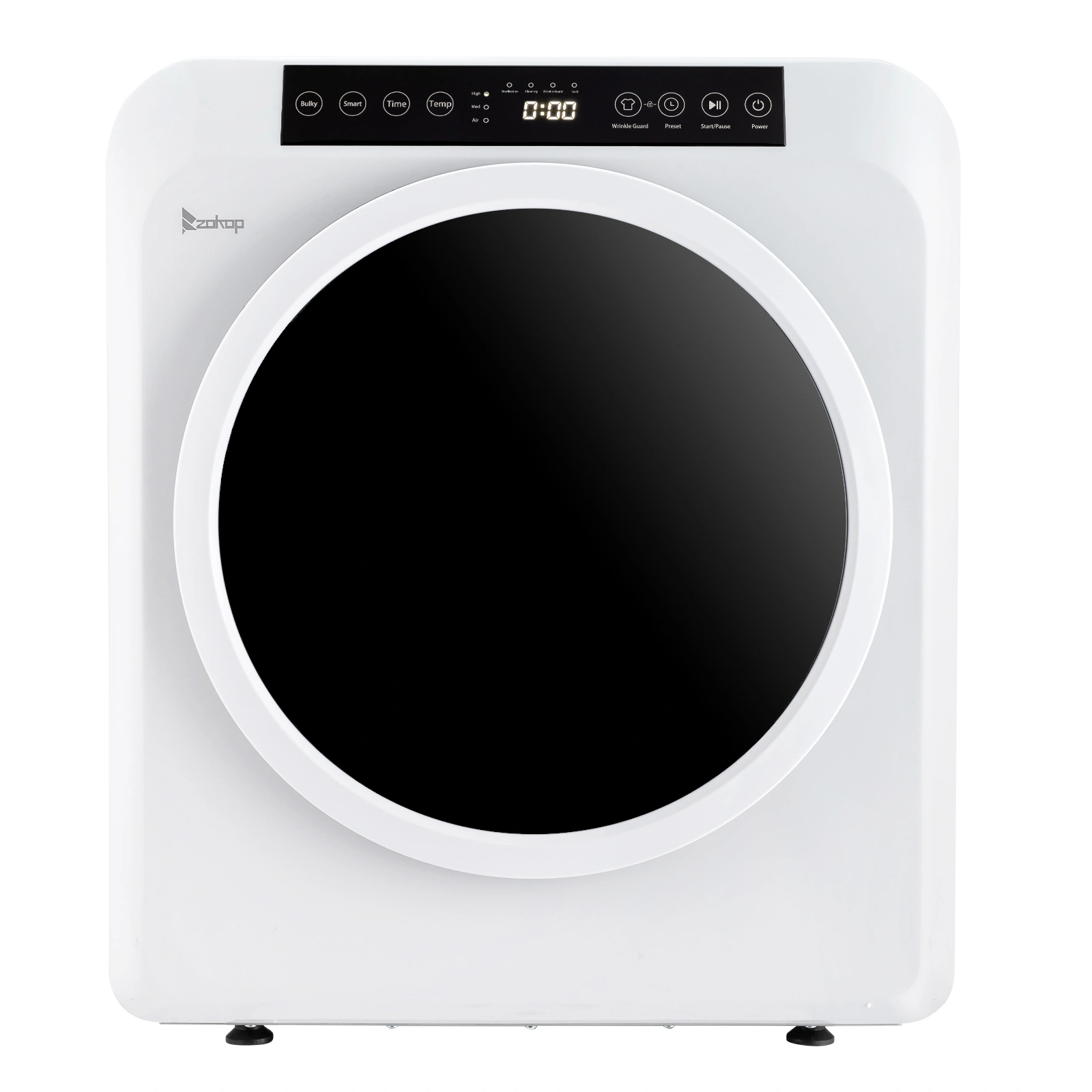 GDZ60-618E Upgraded 6kg Drum Dryer with LCD Screen UV Sterilization, White - 2 Cotton Filters Included view 14