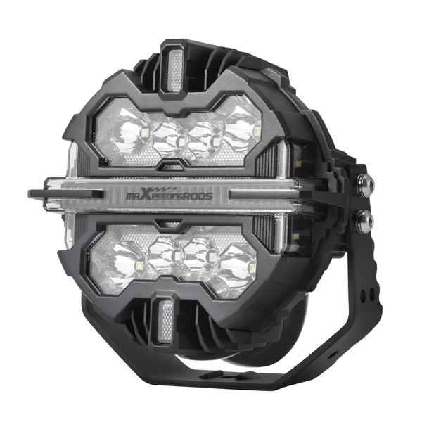 LED Light Pods 7" 12V 332W Round Spot Beam RGB DRL White Amber Off Road Lights view 5