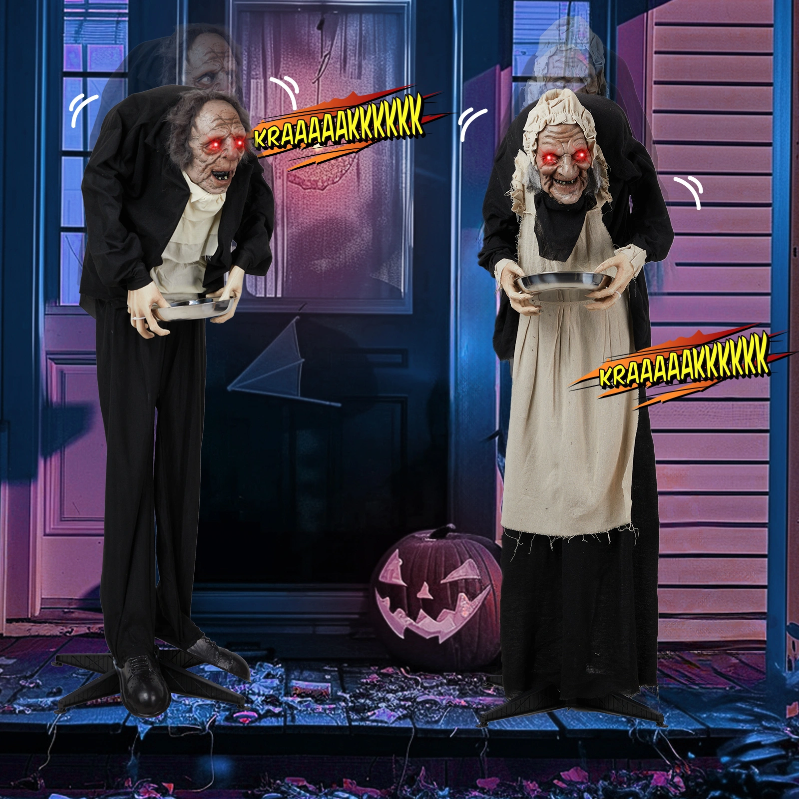 5 FT Maid Halloween Standing Decoration view 8