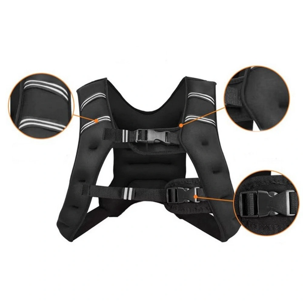 10kg Adjustable Weighted Running Vest, Gym Fitness Sports Training Weight Loss view 3