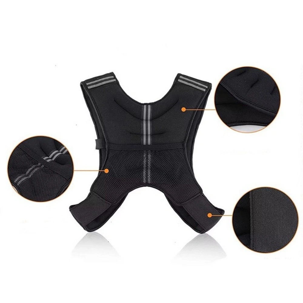 10kg Adjustable Weighted Running Vest, Gym Fitness Sports Training Weight Loss view 4