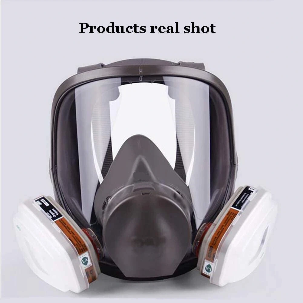 Reusable Full Face Mask Respirator for Woodworking, Painting, and Welding - Washable Protective Mask view 5