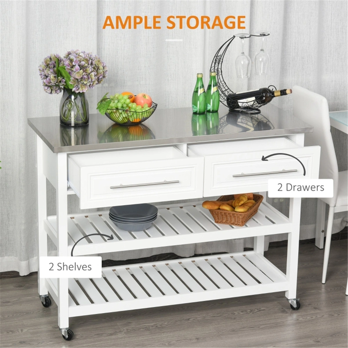 Kitchen Sideboard/ Storage cabinet/Coffee Bar Cabinet ( Amazon Shipping)(Prohibited by WalMart) view 4