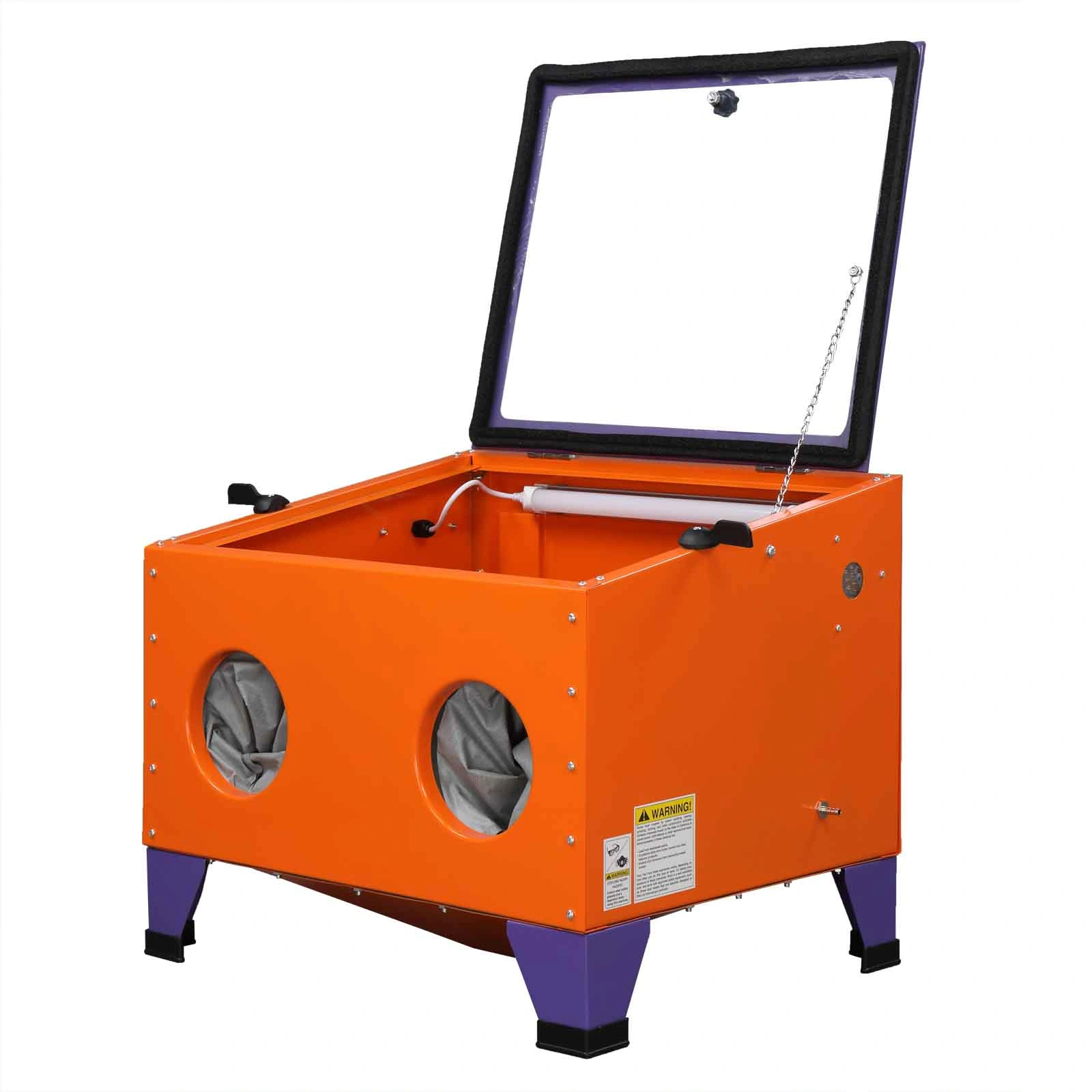 25 Gallon Bench Top Air Sandblasting Cabinet Sandblaster Blast Large Cabinet Orange view 15