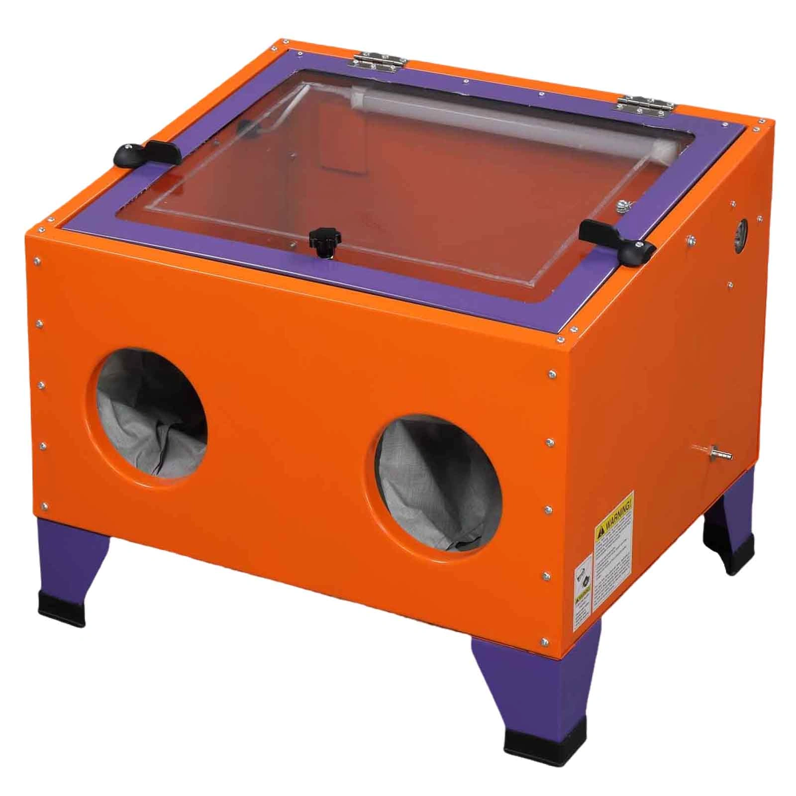 25 Gallon Bench Top Air Sandblasting Cabinet Sandblaster Blast Large Cabinet Orange view 18