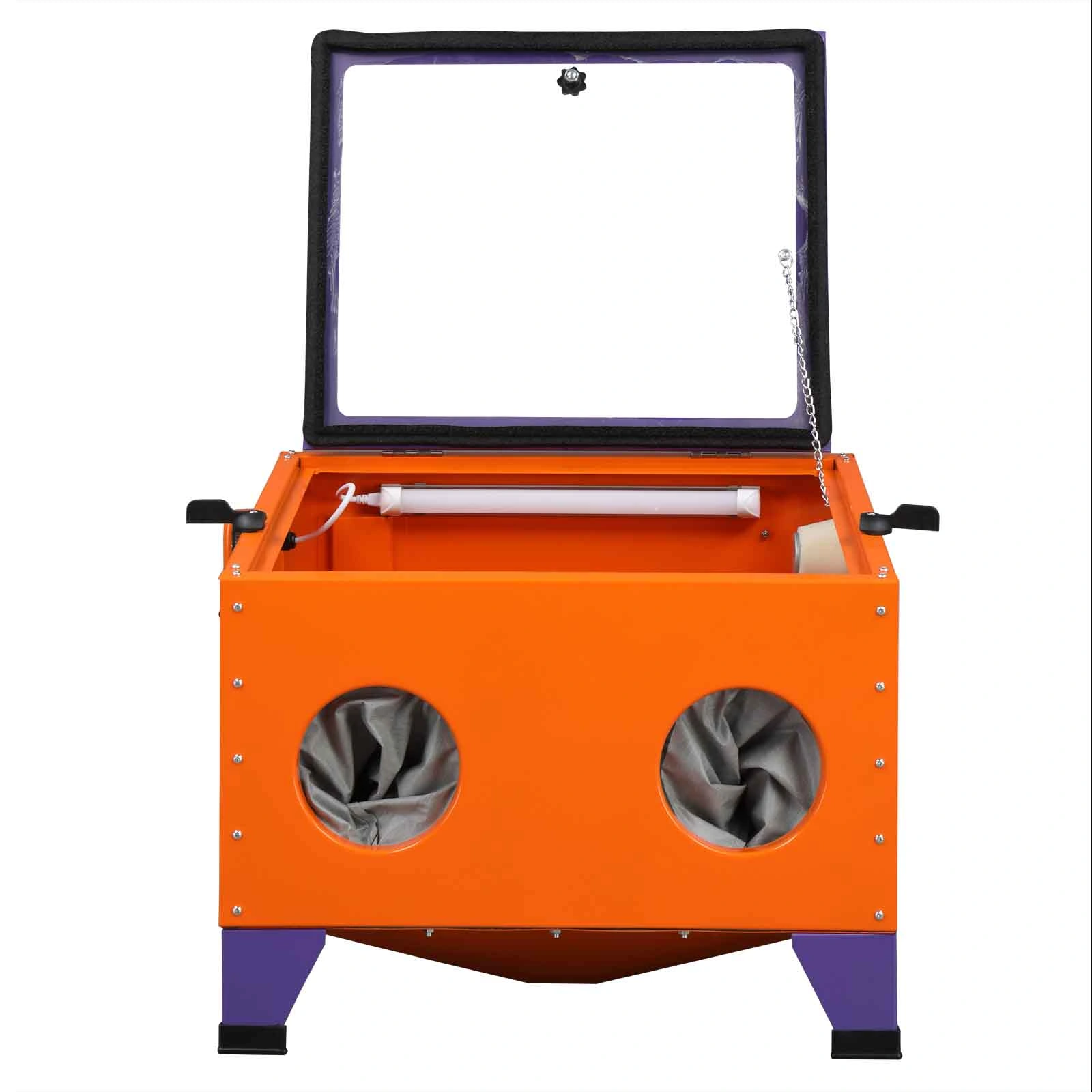 25 Gallon Bench Top Air Sandblasting Cabinet Sandblaster Blast Large Cabinet Orange view 31