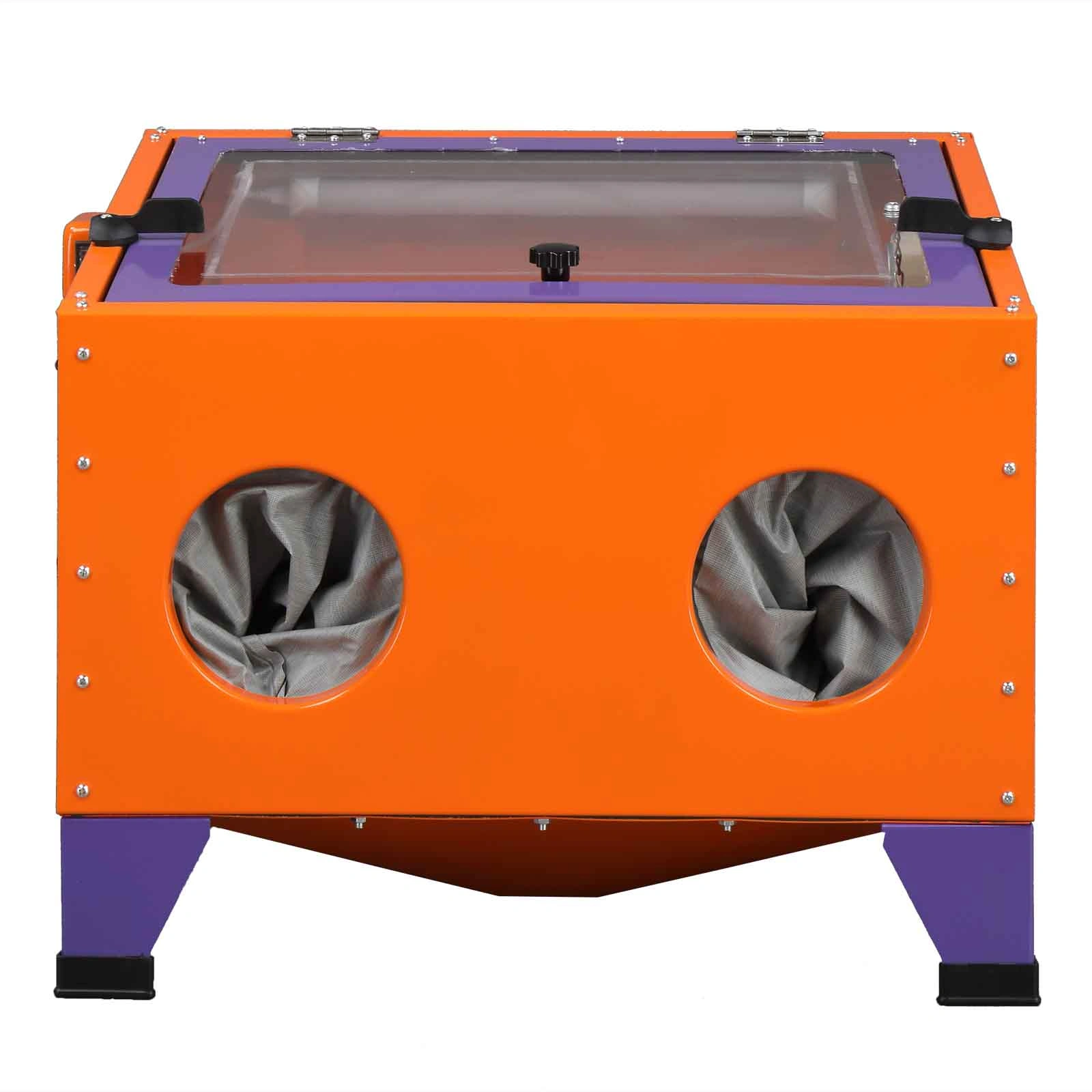 25 Gallon Bench Top Air Sandblasting Cabinet Sandblaster Blast Large Cabinet Orange view 34