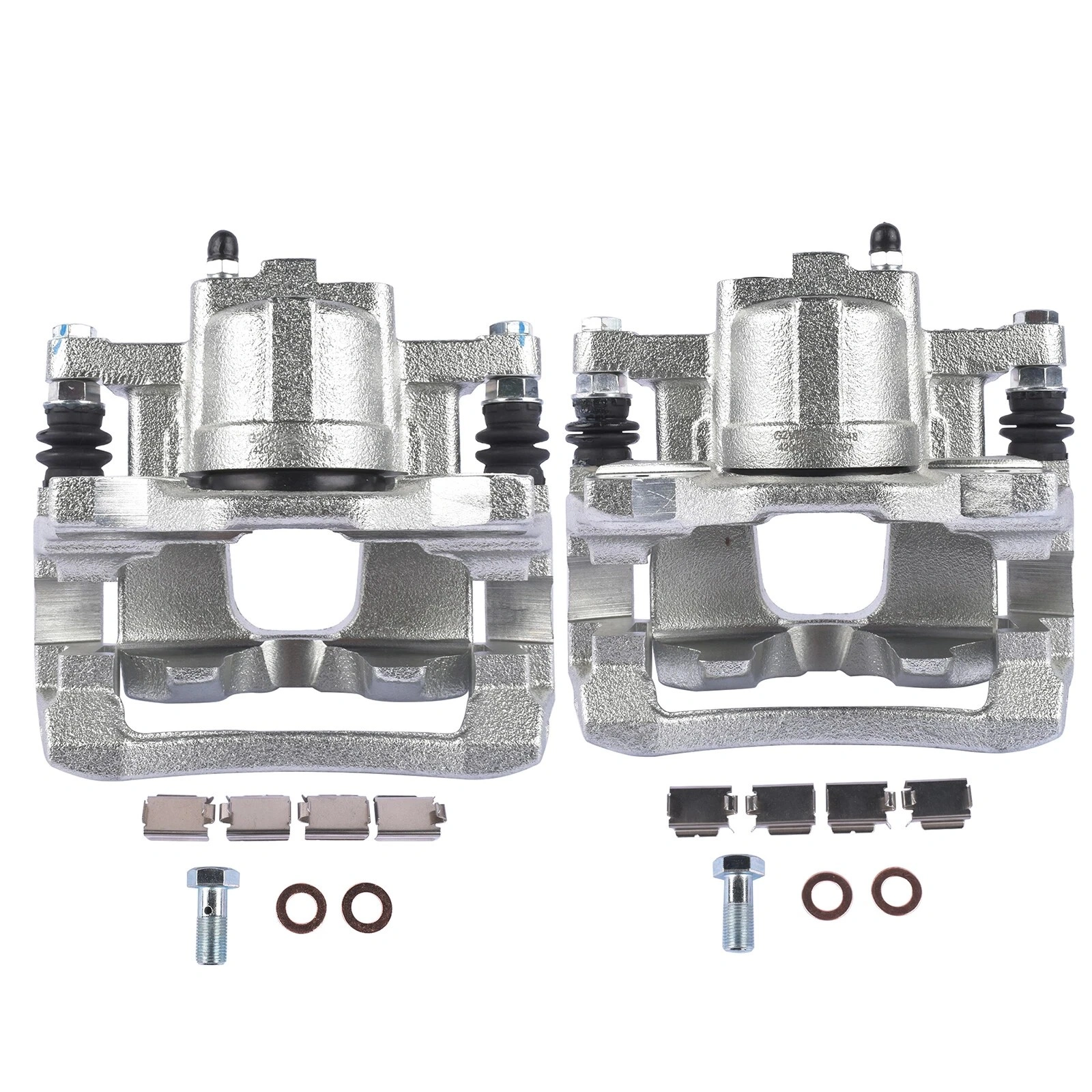 2pcs Rear Brake Caliper w/Bracket Replacement for Dodge Nitro Jeep Liberty Wrangler 3.8L V6