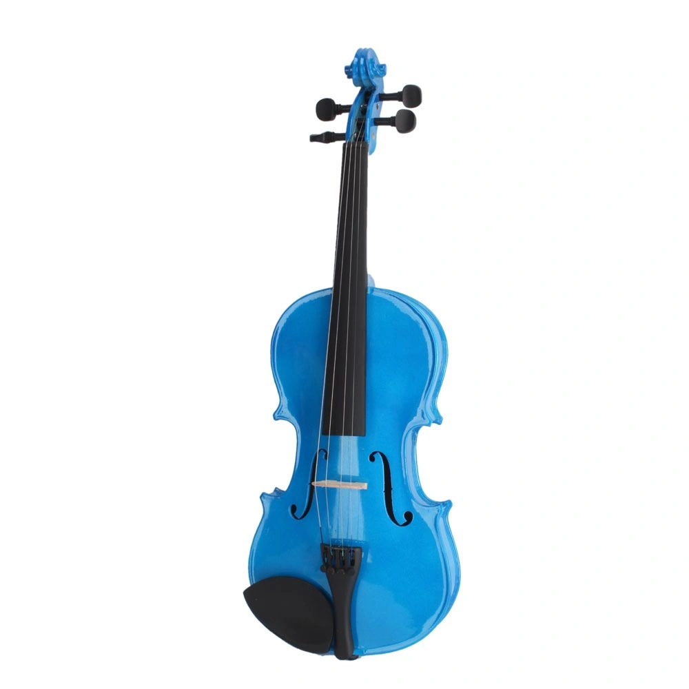 4/4 Size Acoustic Violin Case Bundle with Bow & Rosin, Dark Blue Hard Shell Travel Violin Case view 3