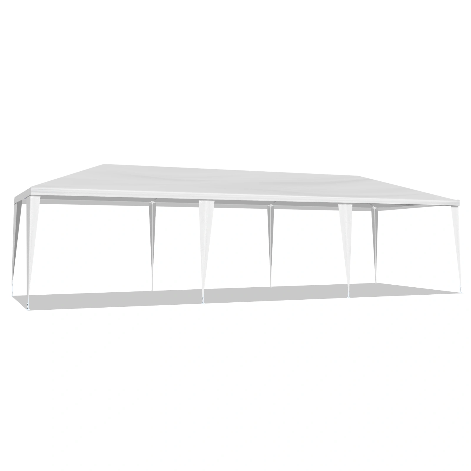 10'x30' Outdoor Party Tent with 8 Removable Sidewalls, Waterproof Canopy Patio Wedding Gazebo, White view 13