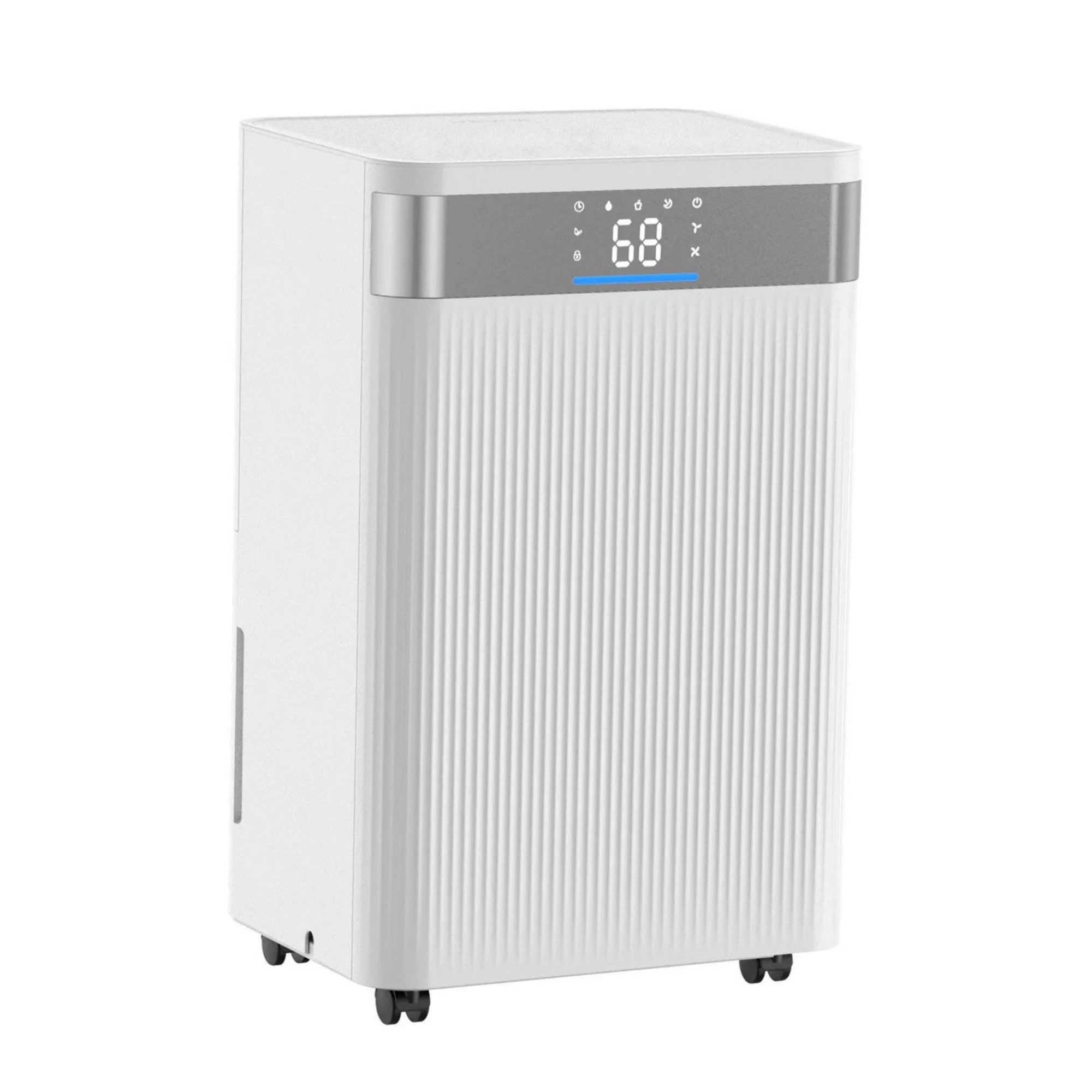 Dehumidifier with Drain Hose, Smart Humidity Control, Low-Noise Operation, Large Coverage for Home, Basement & Commercial Use, White view 2