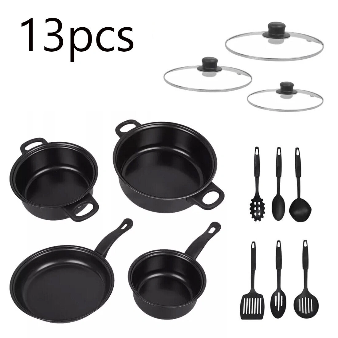 NEW 13-teiliges Topfset Induktion Antihaft Kochtopf Set|induktions KÃ¼che TÃ¶pfe Set DE view 11