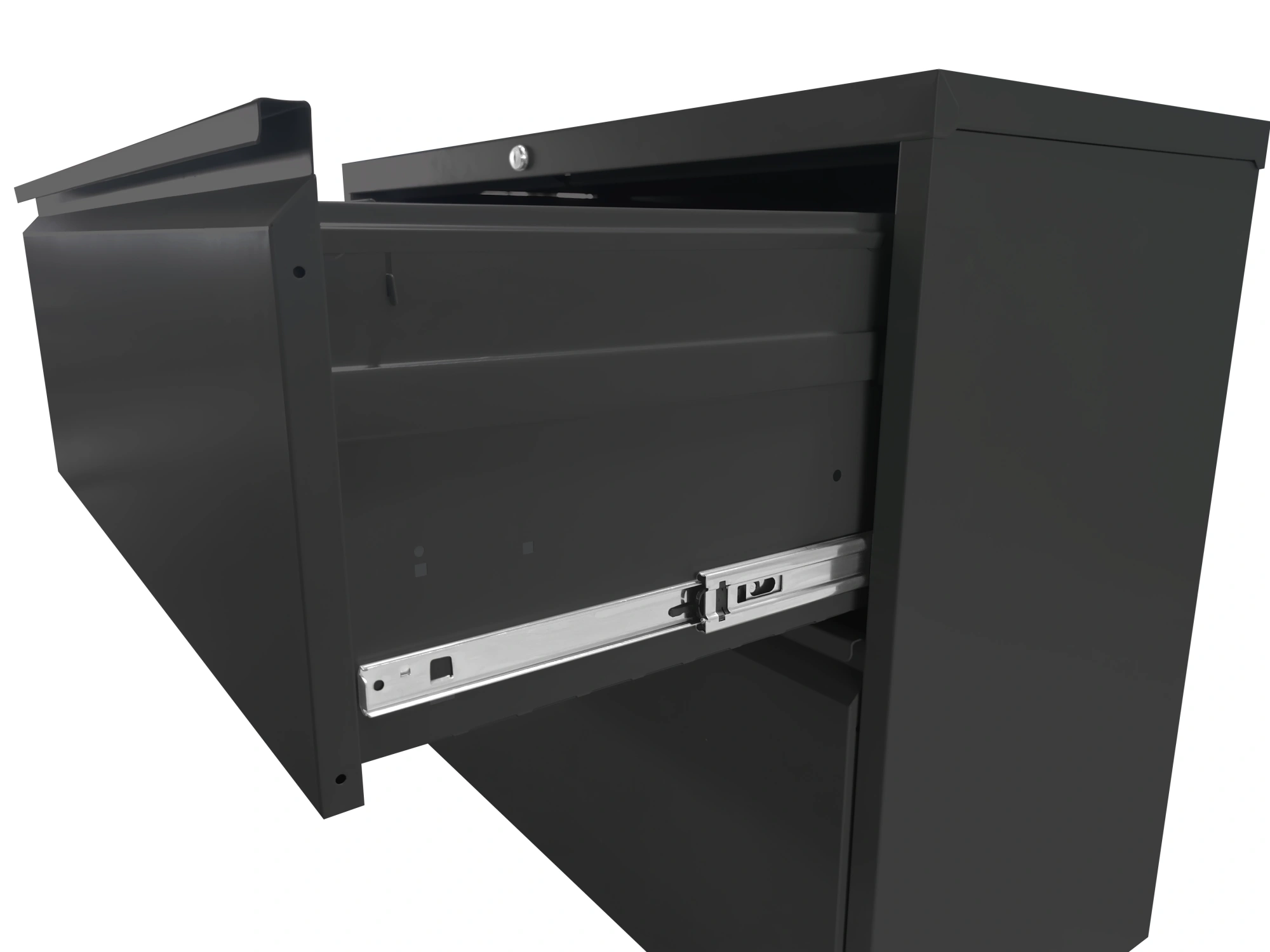 2-Drawer Lateral File Cabinet with Lock, Heavy-Duty Metal Filing Cabinet, Letter/Legal/A4/F4, Silent Full-Extension Slides, Office Storage view 17