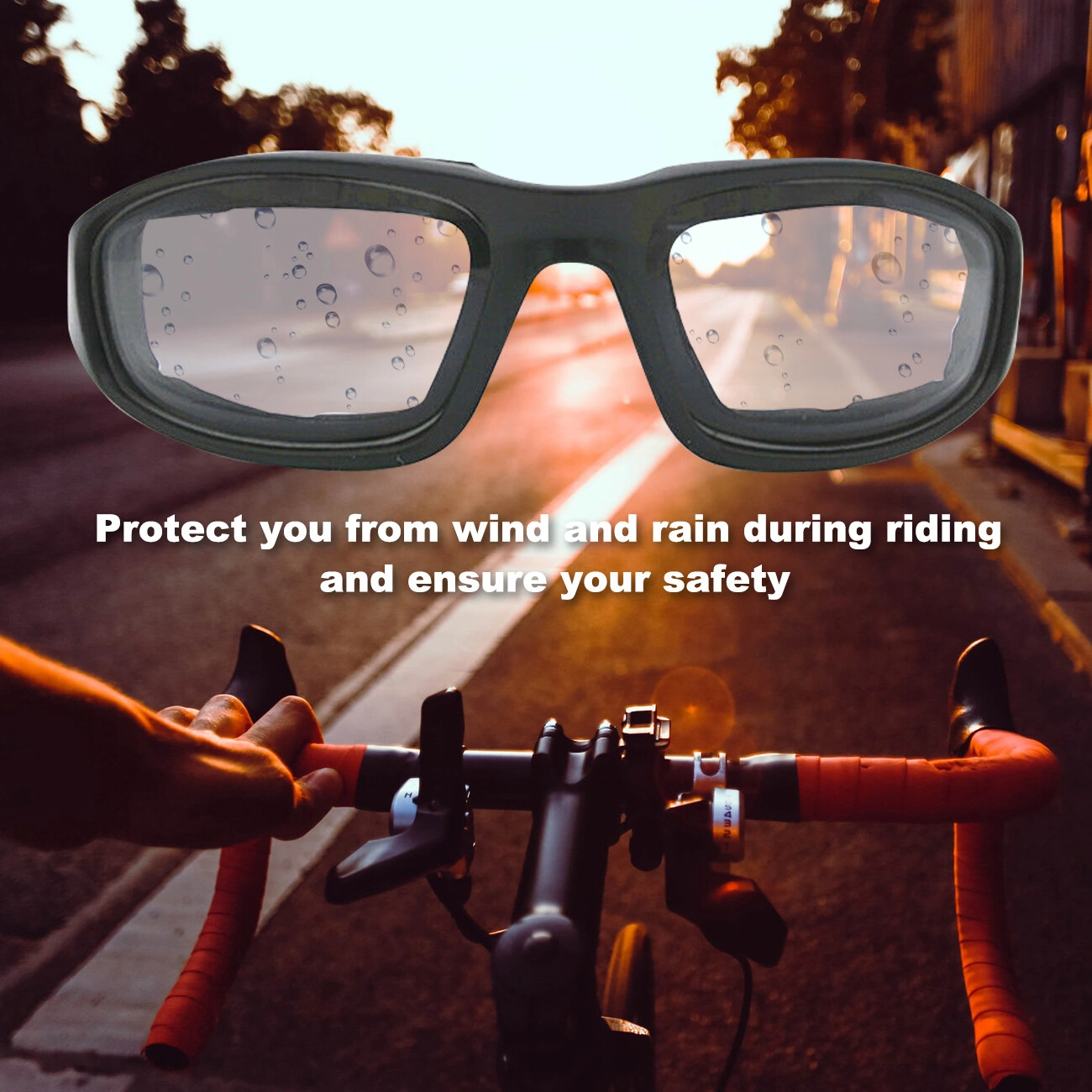 3 pairs Motorcycle Sports Biker Riding Glasses Wind Resistant Eye Protection Women Men Sports Goggles Cycling Glasses Sunglasses Gray/Clear/Yellow view 6