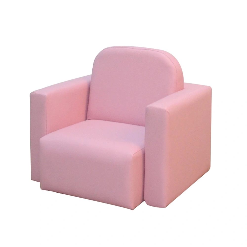 2-in-1 Kids Sofa Bed Convertible Couch, Multifunctional Folding Children's Loveseat with Storage, Pink (Amazon Prime Shipping) view 4