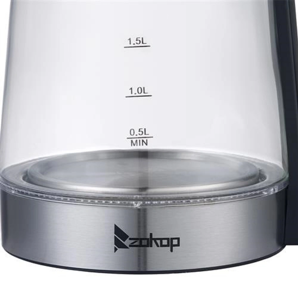 HD-250 2.5L Electric Kettle 1200W 110V Blue Glass Boiler Fast Boiling Water Heater BPA-Free view 13