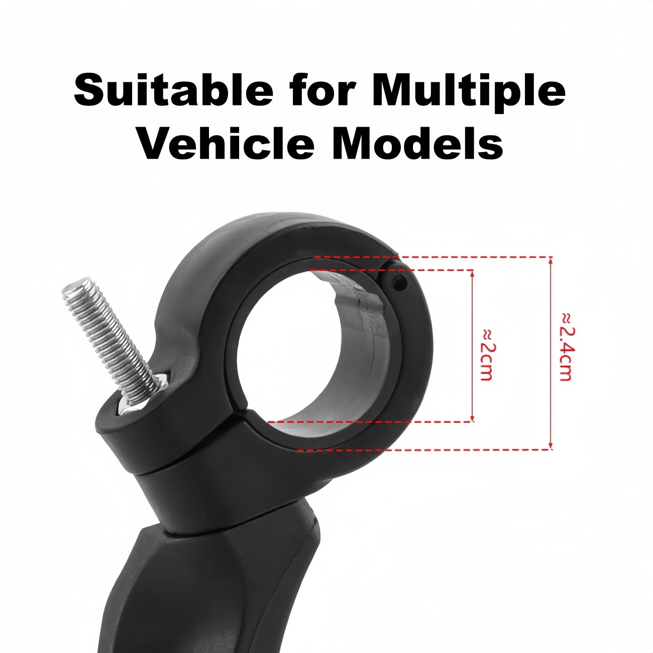 1 Pair Adjustable Bike Mirror HD Wide Angle Rearview Handlebar Mount, Universal Bicycle View Mirror for Road Mountain Cycling, US Shipping Only view 5