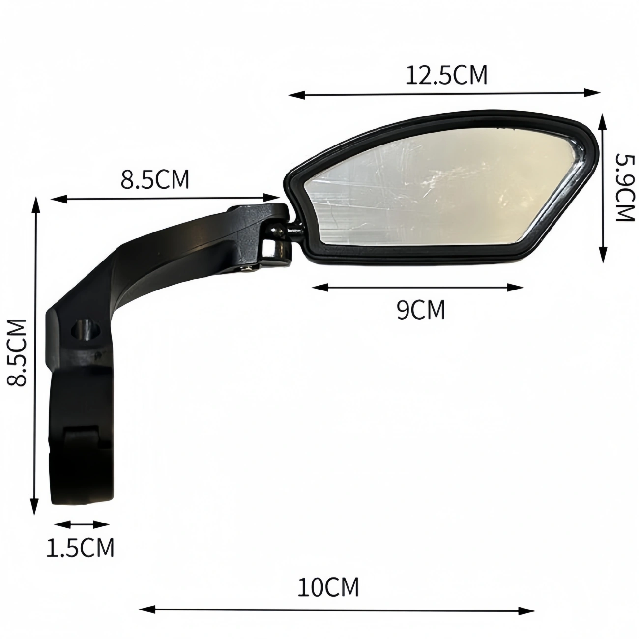 1 Pair Adjustable Bike Mirror HD Wide Angle Rearview Handlebar Mount, Universal Bicycle View Mirror for Road Mountain Cycling, US Shipping Only view 8