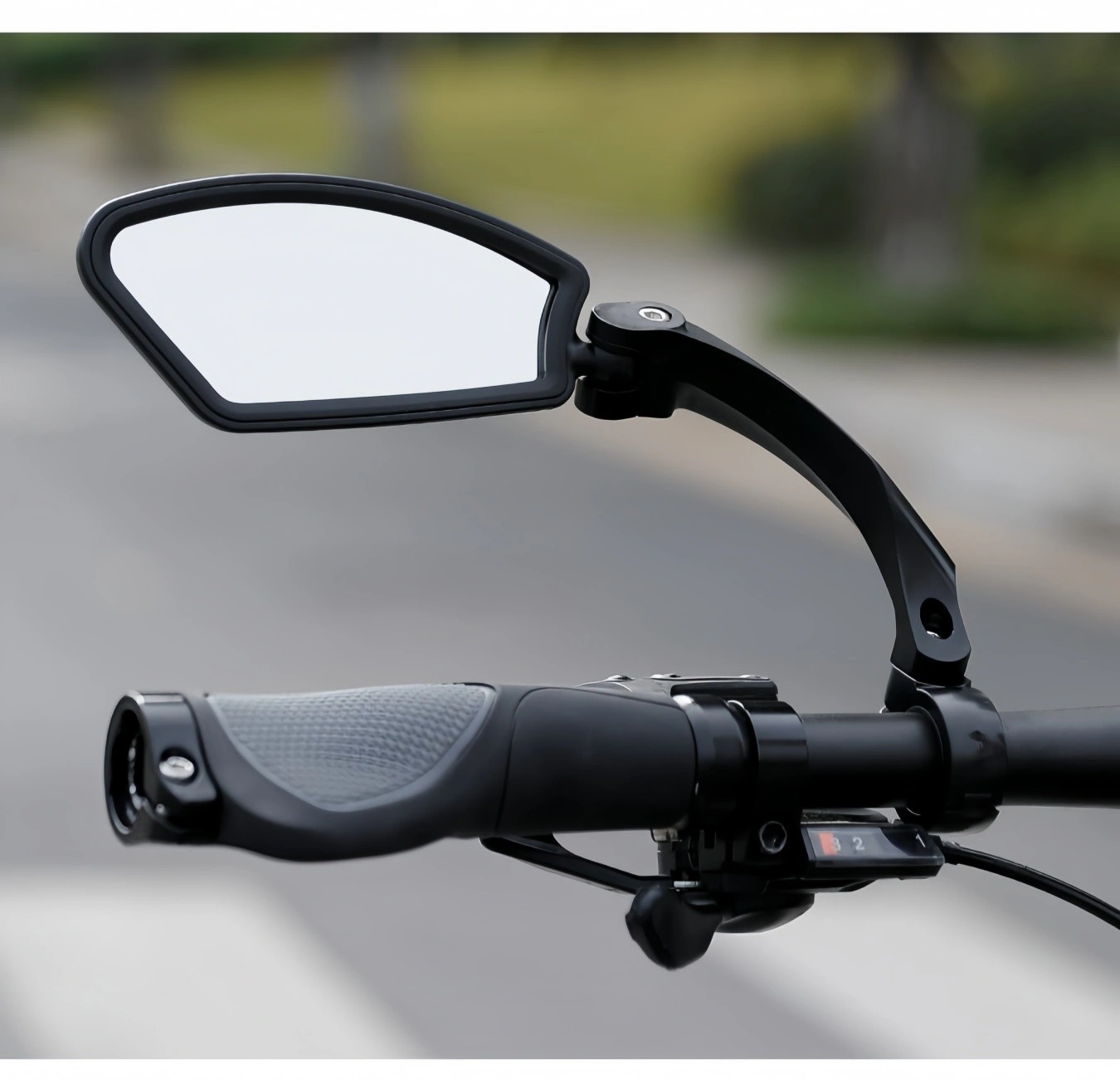 1 Pair Adjustable Bike Mirror HD Wide Angle Rearview Handlebar Mount, Universal Bicycle View Mirror for Road Mountain Cycling, US Shipping Only view 9
