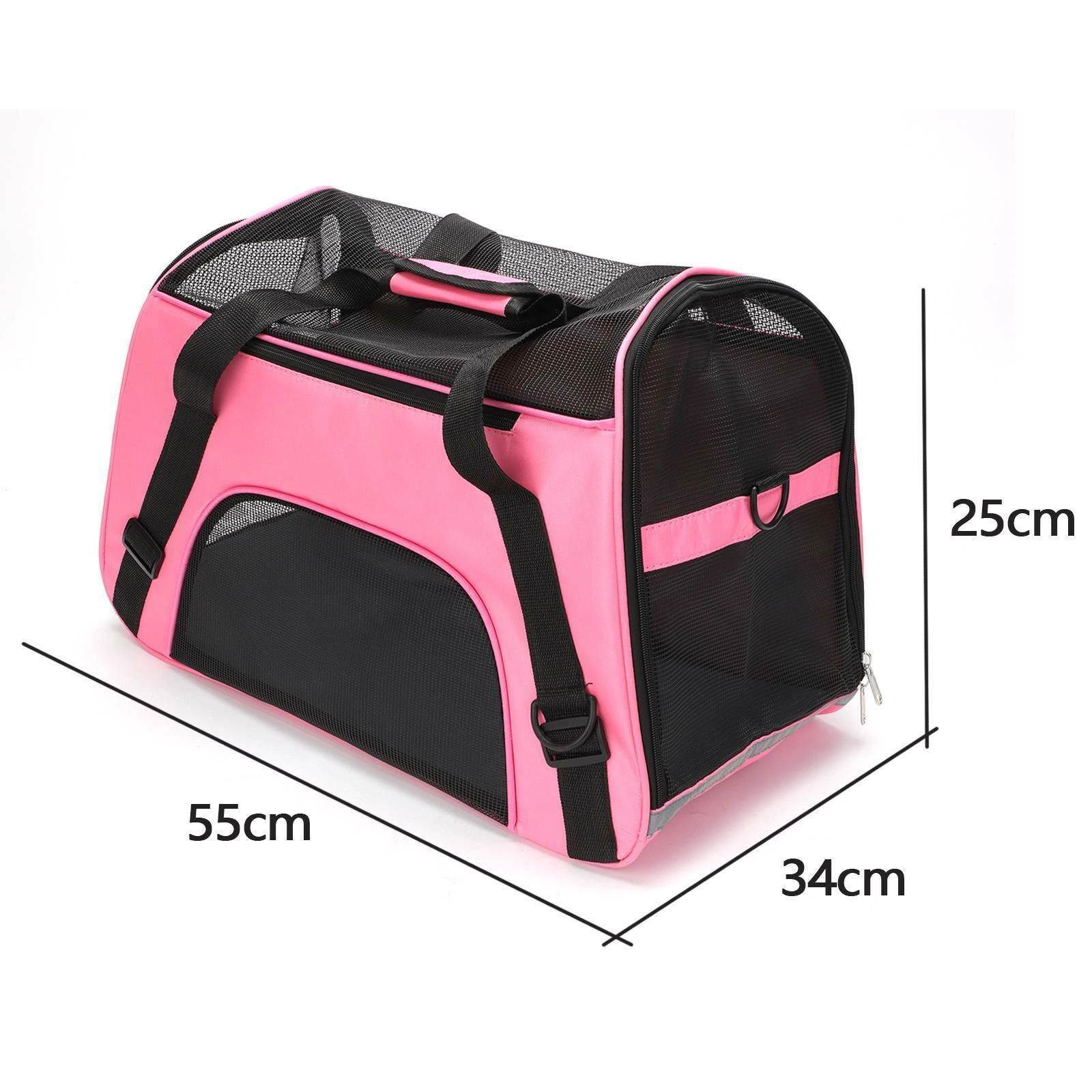 AVC Large Pet Carrier Bag, Portable Soft Fabric Foldable Dog Cat Puppy Travel Bag - Blue view 4