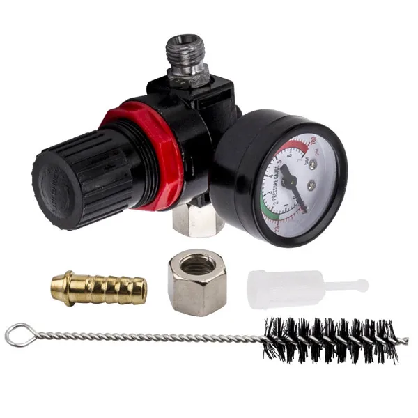 2.5mm HVLP Feed Car Air Spray Gun Kit W/ Regulator Gauge Paint Sprayer view 3