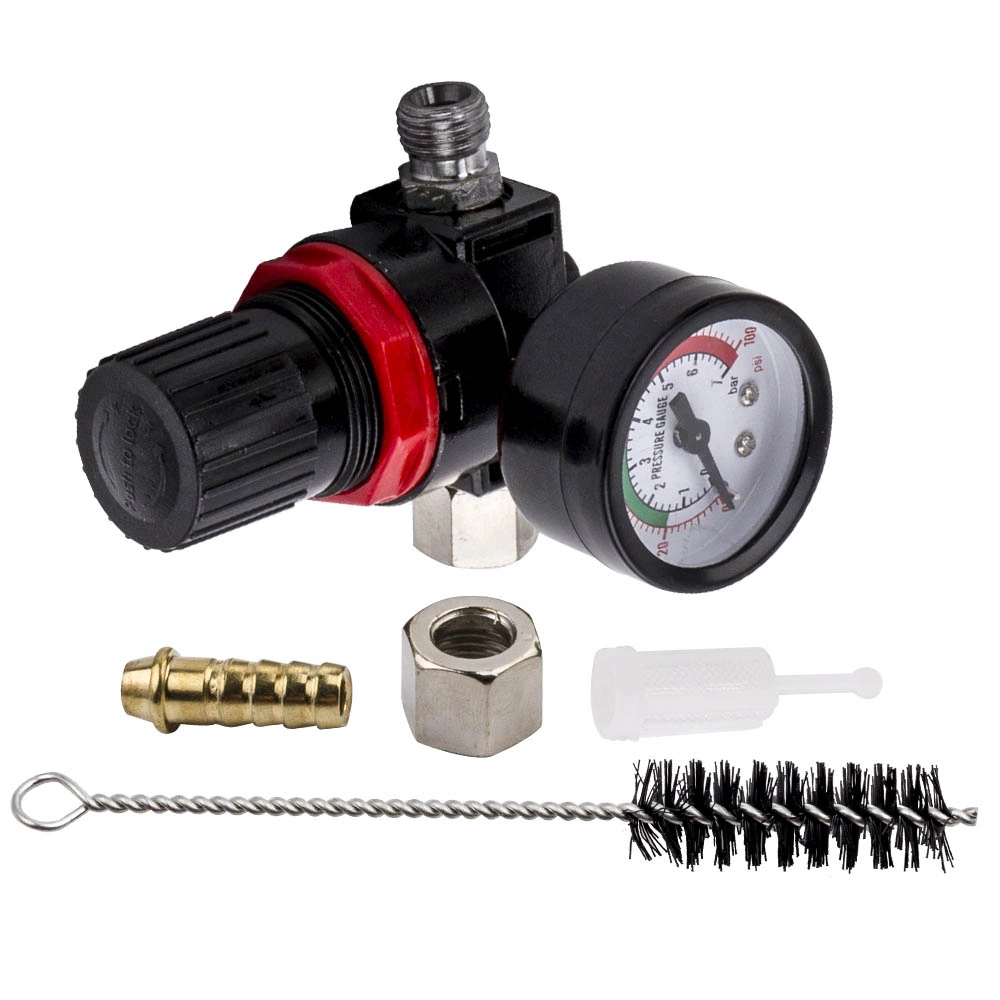 2.5mm HVLP Feed Car Air Spray Gun Kit W/ Regulator Gauge Paint Sprayer view 3
