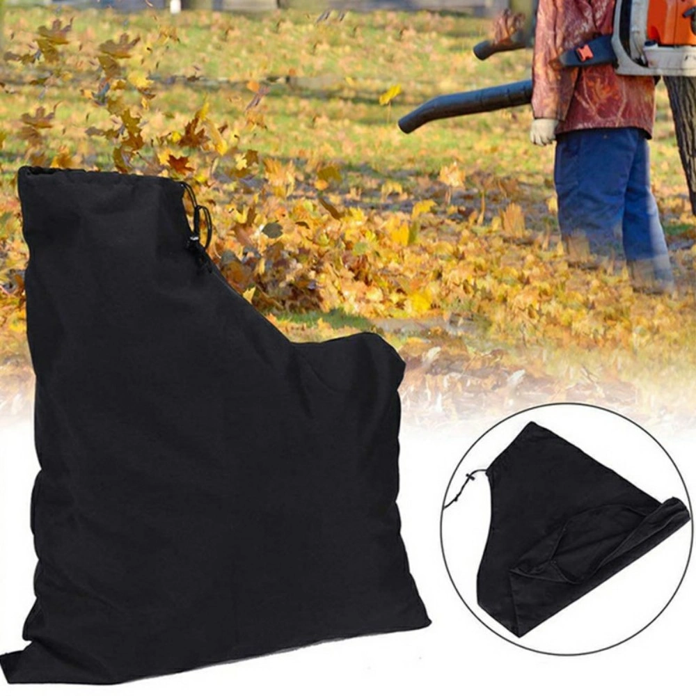 Garden Leaf Grass Blower Bag Shredder Vacuum Collection Sack Storage Replacement - Black