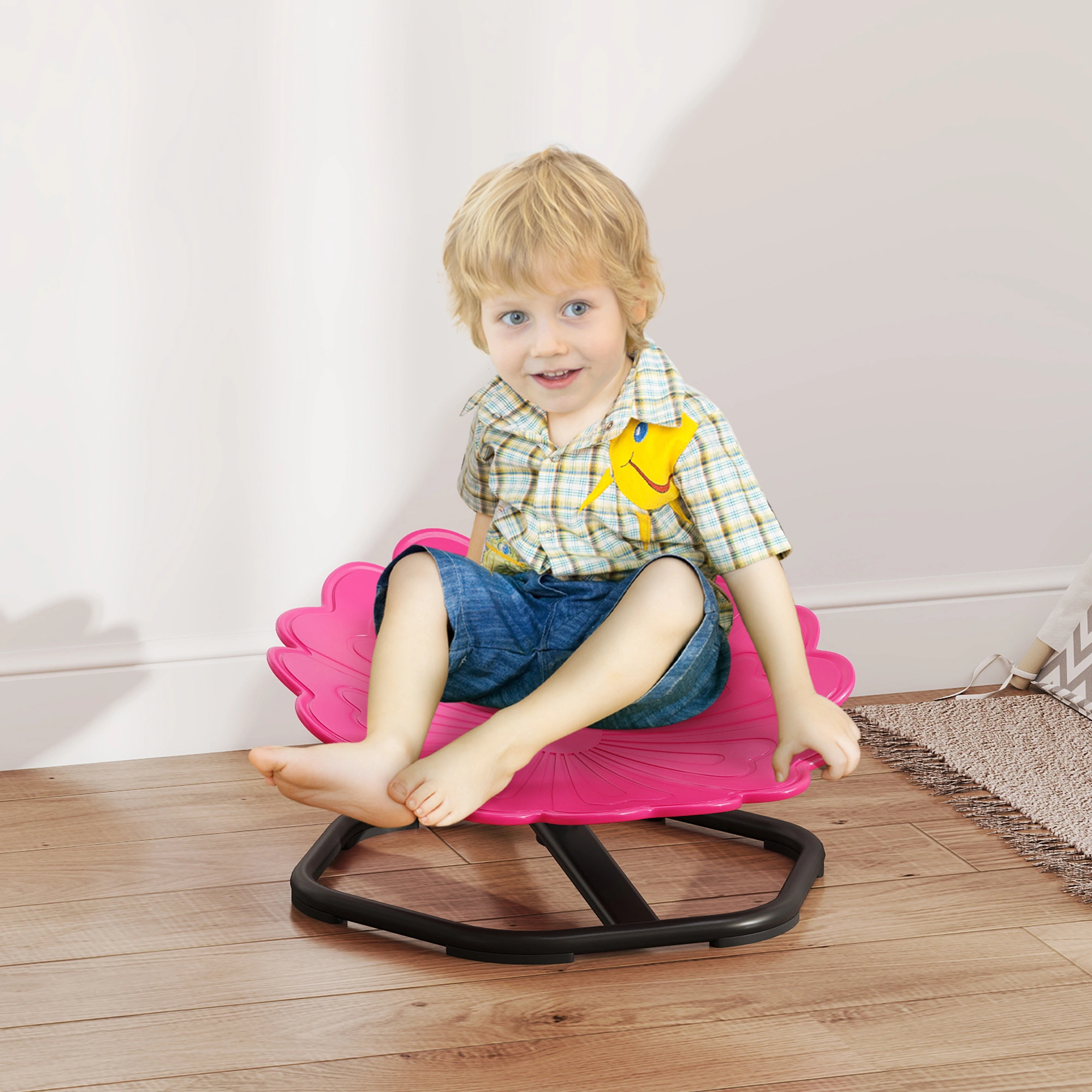 Sensory Spinning Chair - Indoor Outdoor Rotate Seat for Kids & Adults, Promotes Focus & Balance, Ergonomic Design for Therapy