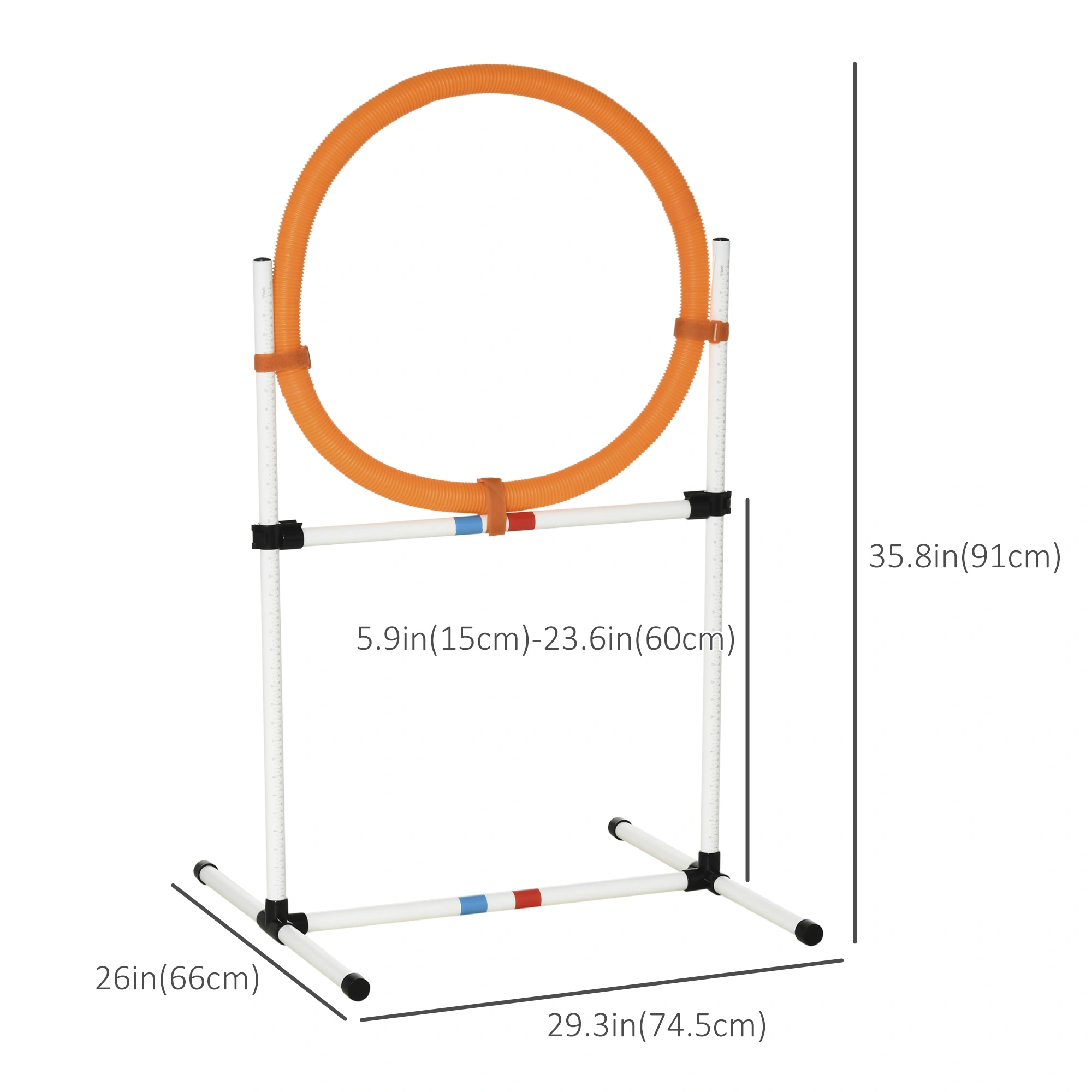 Dog Agility Training Equipment, Outdoor Pet Obstacle Course Gear for Dogs view 2