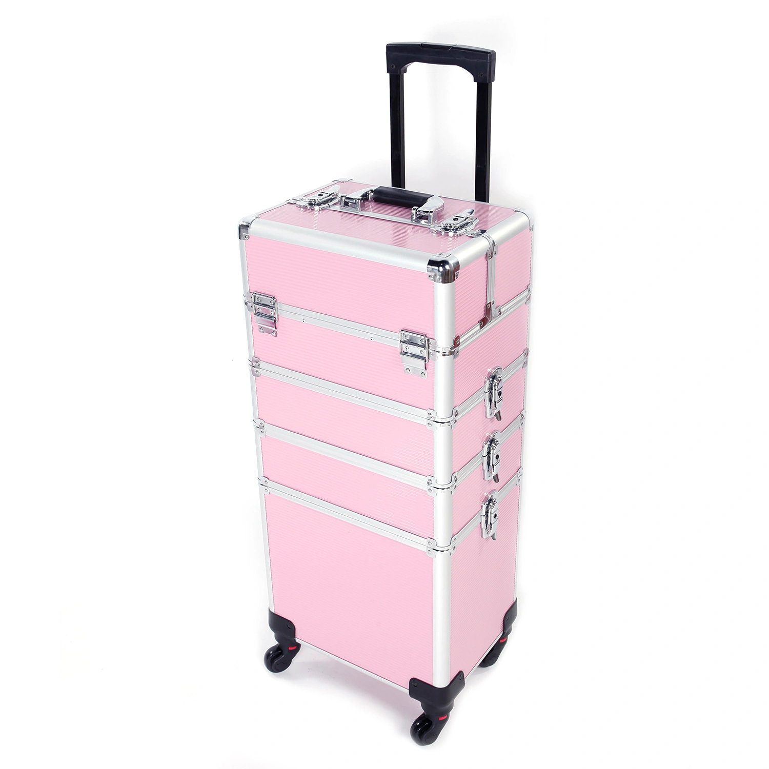 4 in 1 Aluminum Cosmetic Makeup Case Tattoo Box Pink view 17