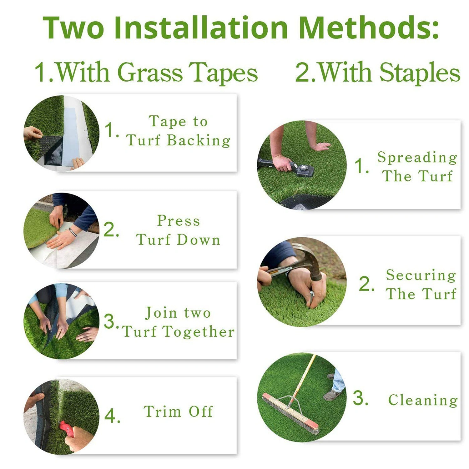 5x10FT Artificial Grass Turf 0.8" Indoor Outdoor Fake Grass with Drain Holes for Dog Pet Garden Patio Autumn Blend 4-Color view 4