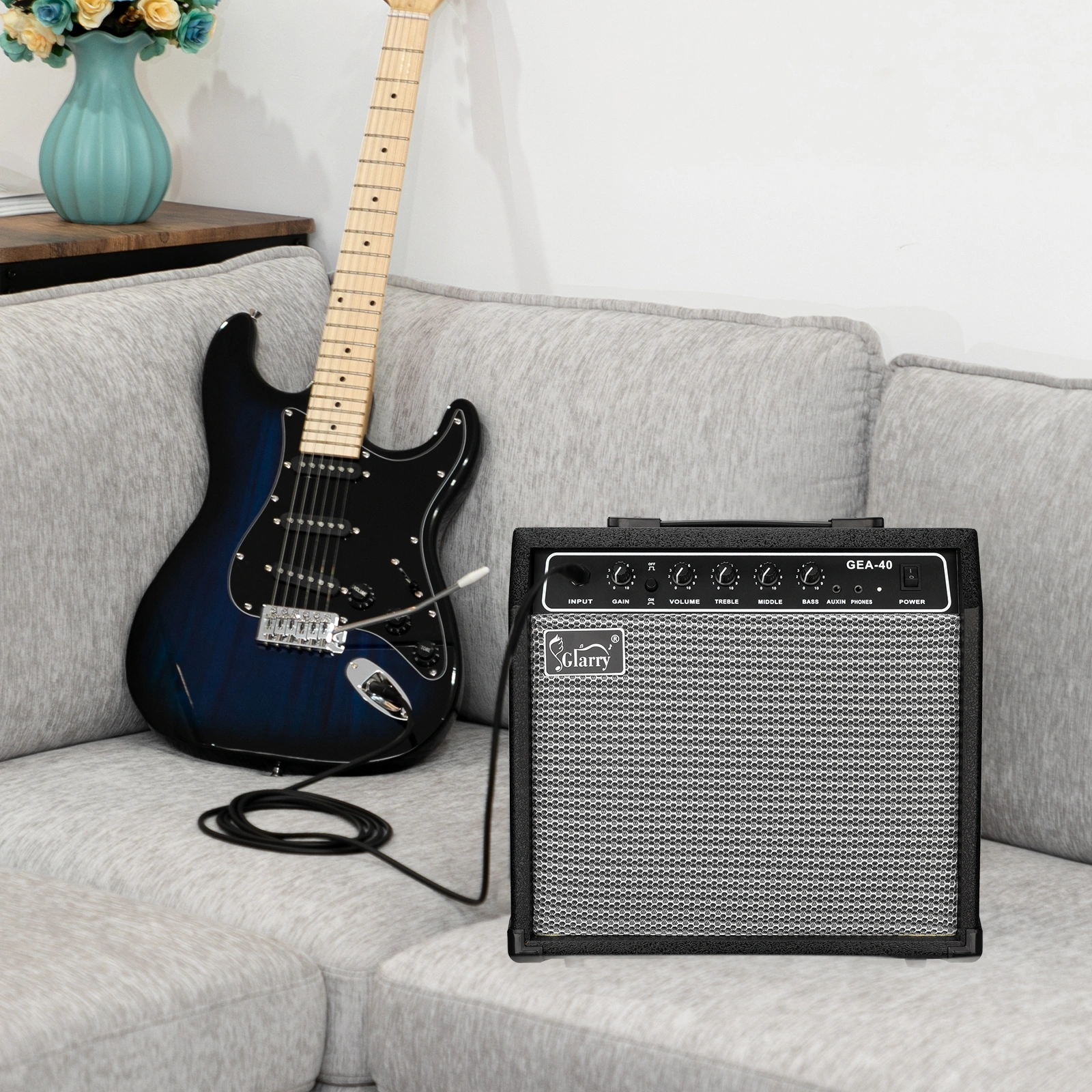 40W GEA-40 Electric Guitar Amplifier Black view 8