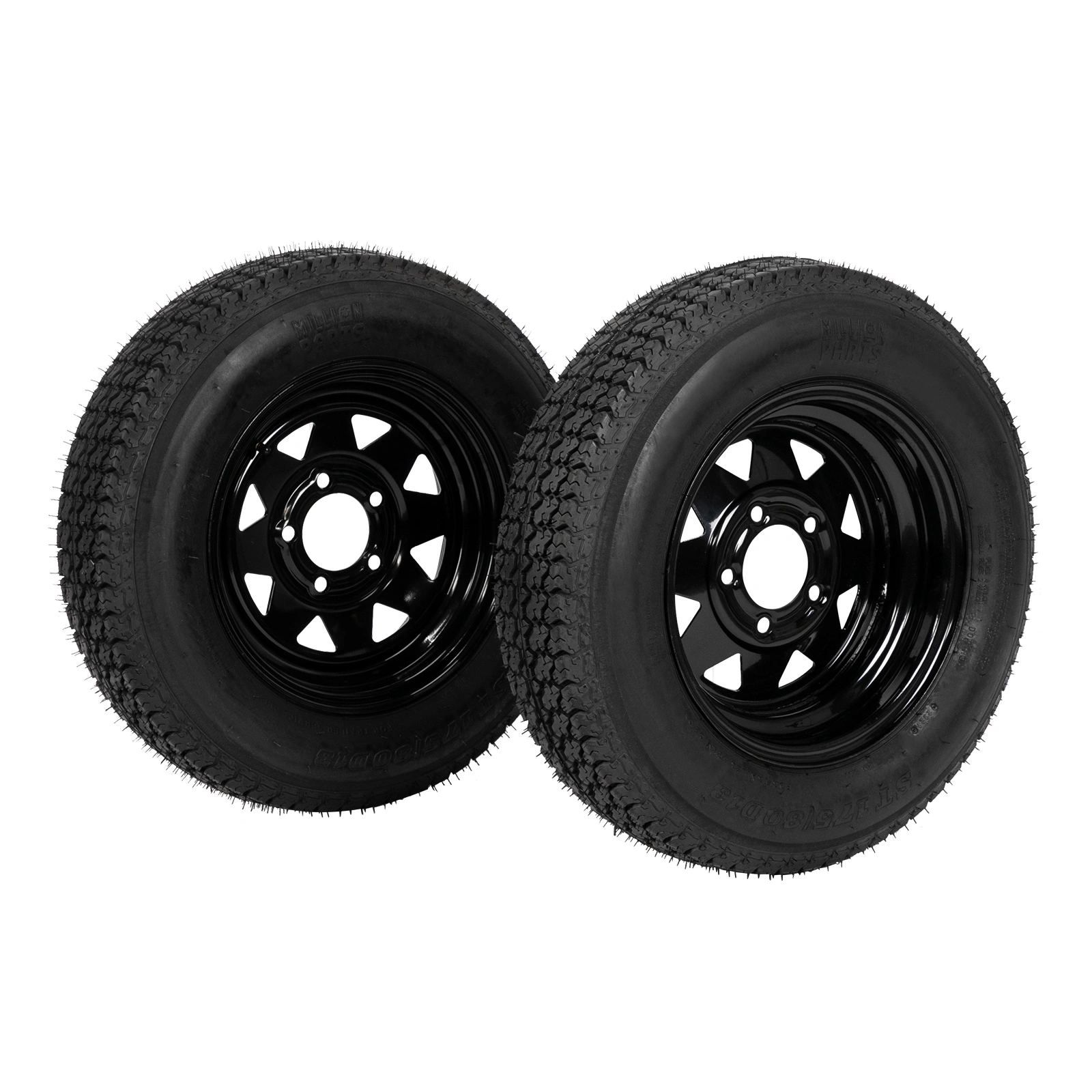 175/80D13 Trailer Tires Load Range C 6 Ply Rated Bias Trail Pattern Rubber - 2 Pcs view 11