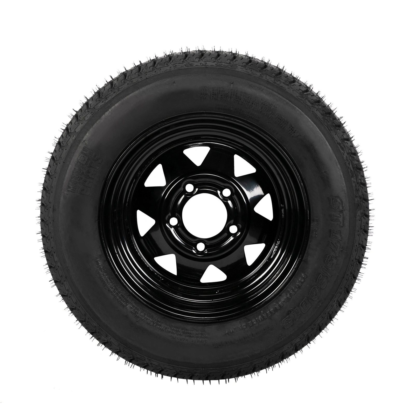 175/80D13 Trailer Tires Load Range C 6 Ply Rated Bias Trail Pattern Rubber - 2 Pcs view 2