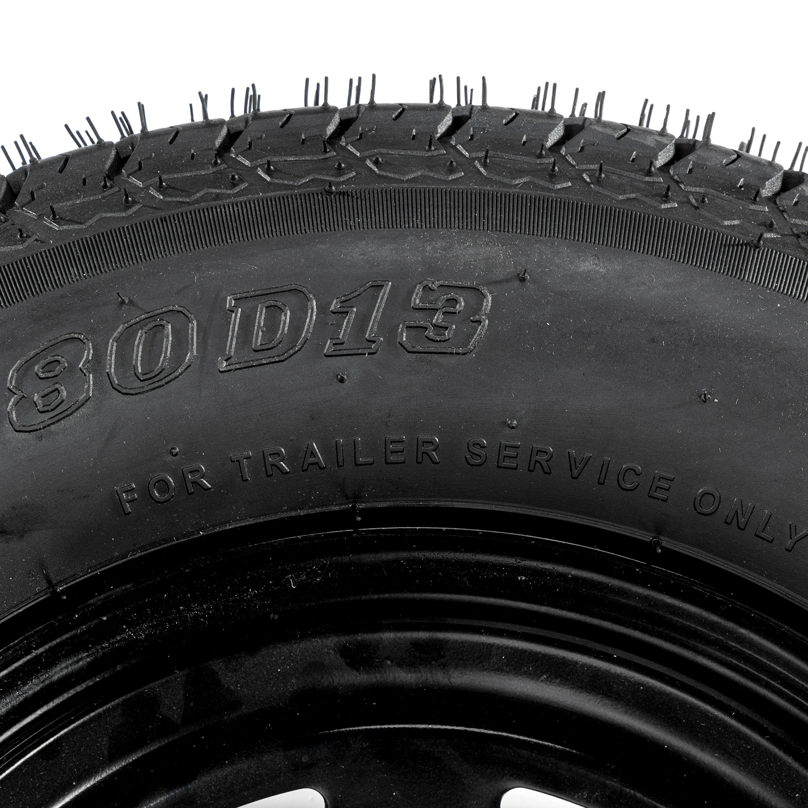 175/80D13 Trailer Tires Load Range C 6 Ply Rated Bias Trail Pattern Rubber - 2 Pcs view 21