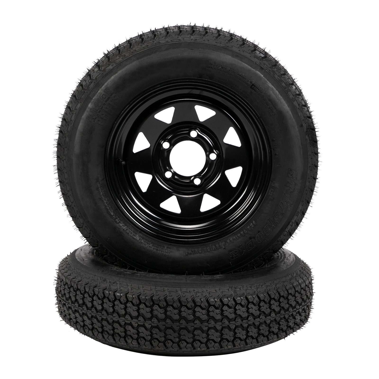 175/80D13 Trailer Tires Load Range C 6 Ply Rated Bias Trail Pattern Rubber - 2 Pcs view 4