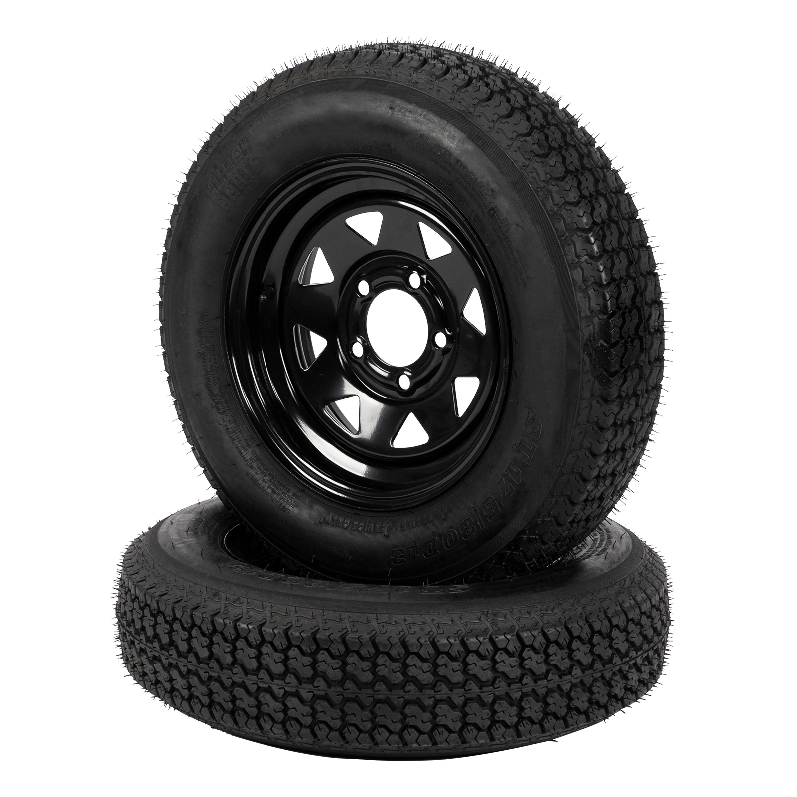 175/80D13 Trailer Tires Load Range C 6 Ply Rated Bias Trail Pattern Rubber - 2 Pcs view 7