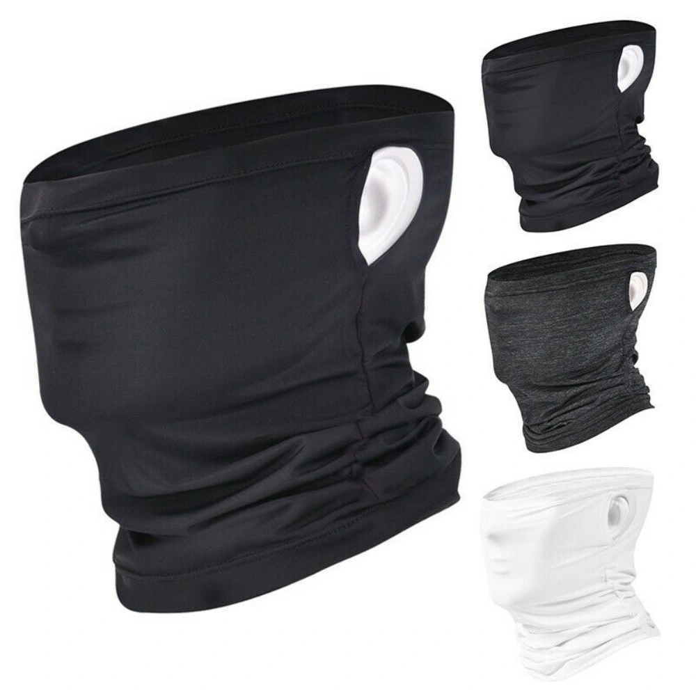 Motorcycle Balaclava Face Mask Neck Gaiter, Ice Silk Snood Scarf with Wristbands, Thermal Tube Scarf for Cycling Skiing view 5