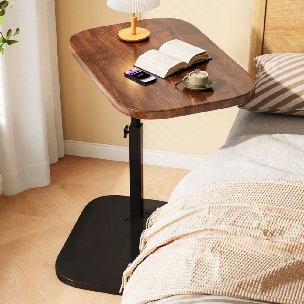 Adjustable C-Shaped Sofa Side End Table - Multi-Function Coffee Laptop Table for Living Room Bedroom, Portable & Lightweight view 2