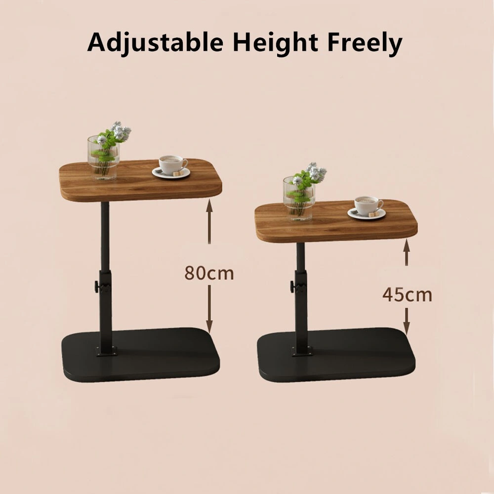 Adjustable C-Shaped Sofa Side End Table - Multi-Function Coffee Laptop Table for Living Room Bedroom, Portable & Lightweight view 5