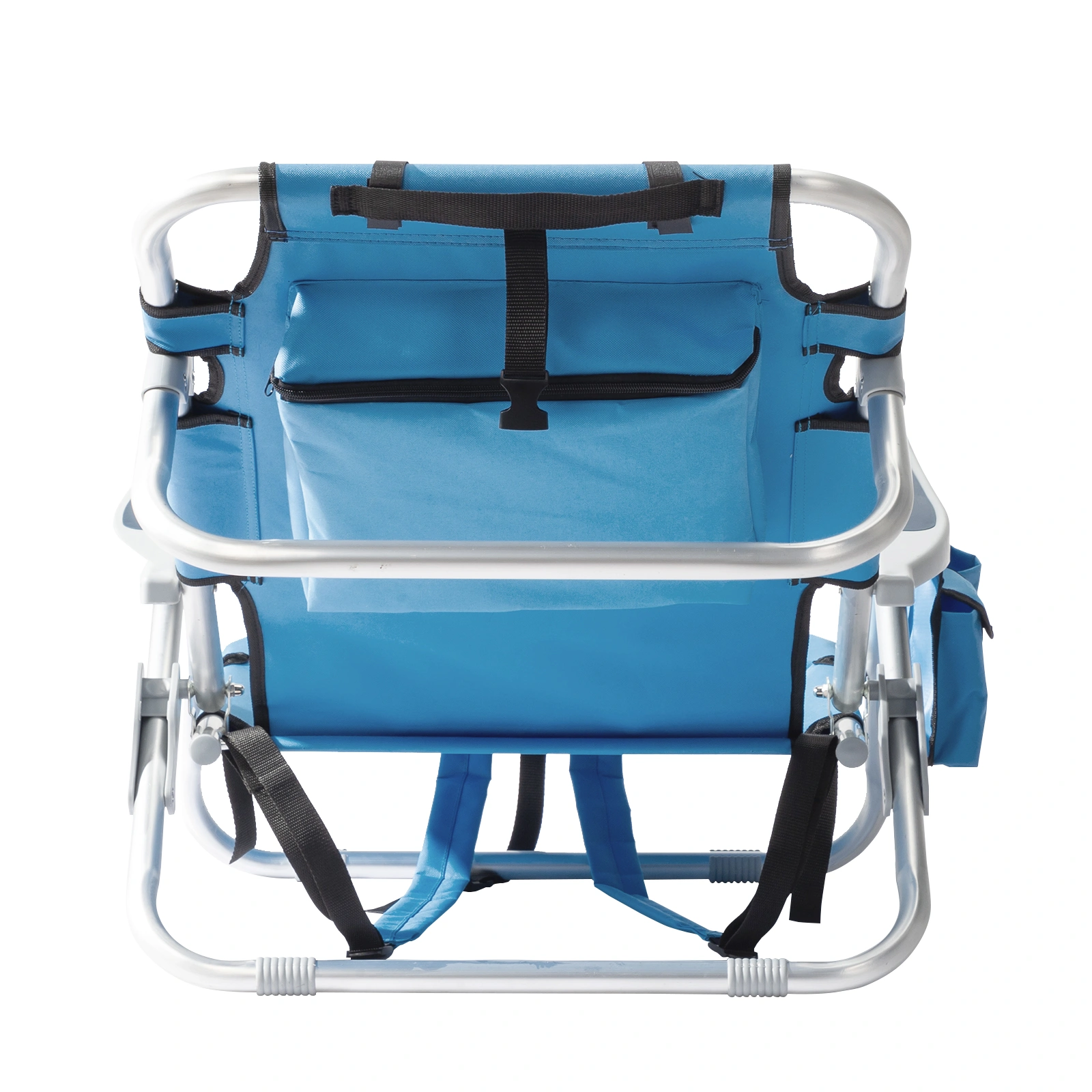 63*65*82cm Short Oxford Cloth Silver White Aluminum Tube Bearing 100kg Beach Chair Blue view 21