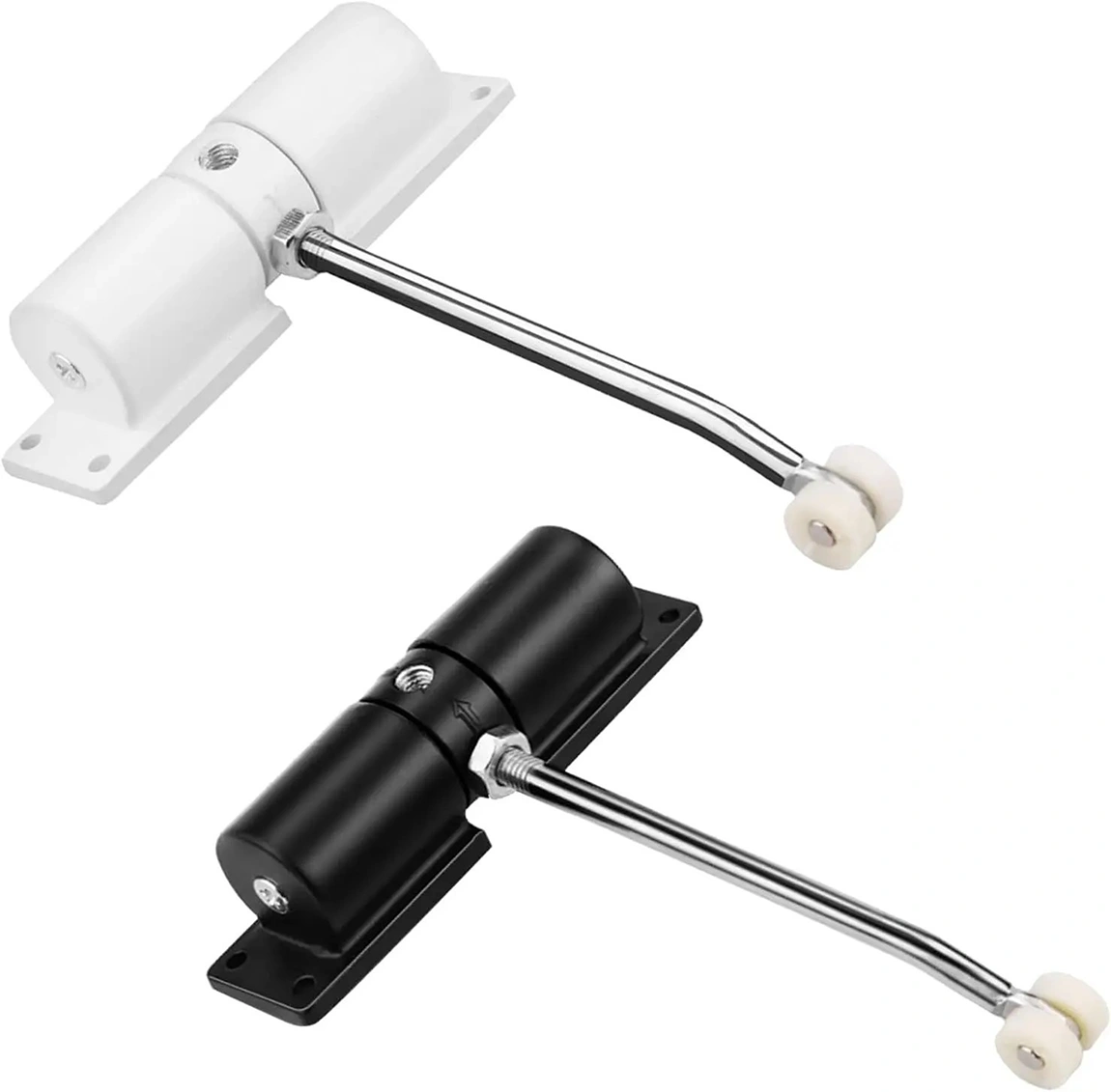 Heavy Duty Door Closer for High Usage Environments Adjustable Closing Speed Universal Fit White view 3