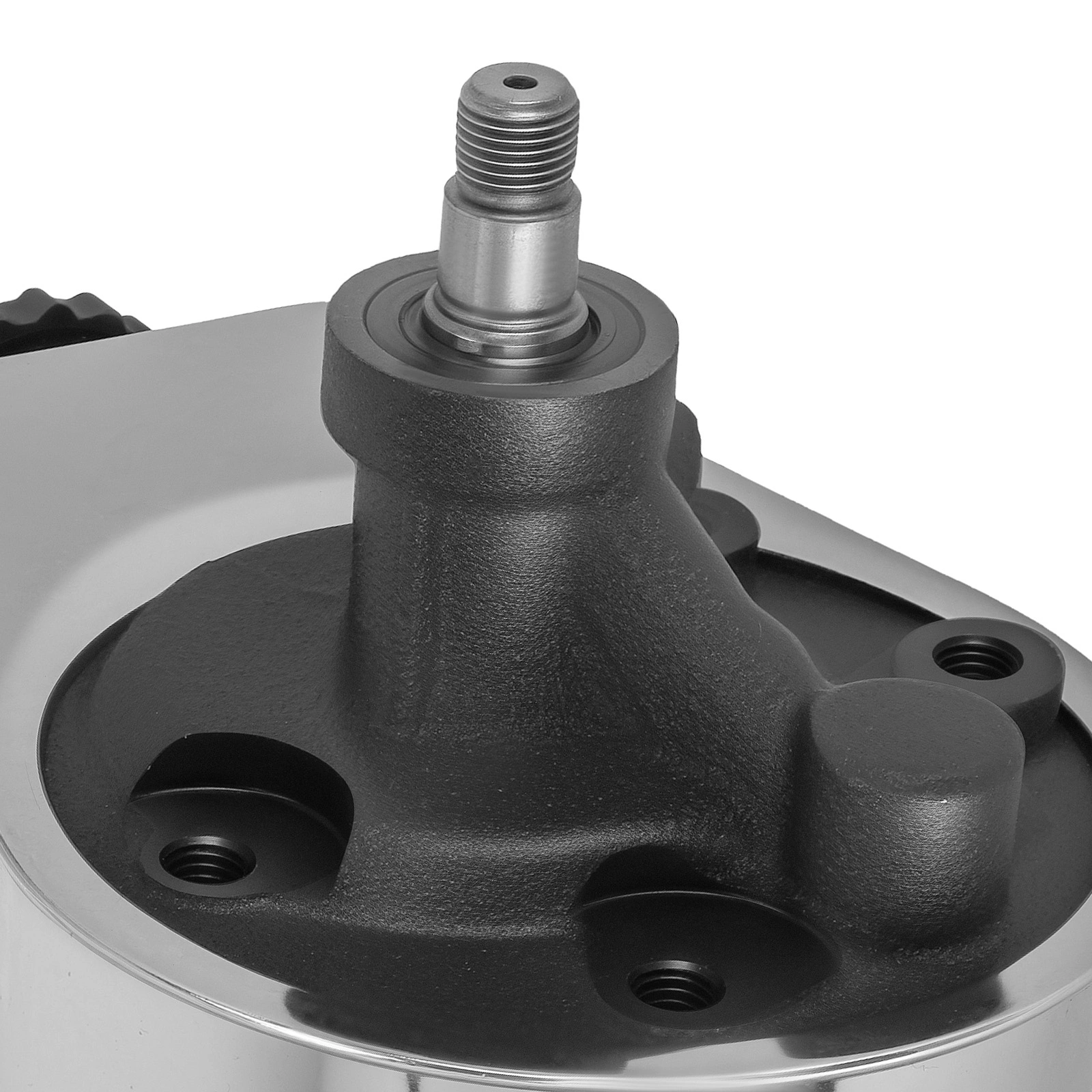 Power Steering Pump P Series 5/8" Keyway Pulley Shaft Chrome fit for GMC fit for Chevy view 2
