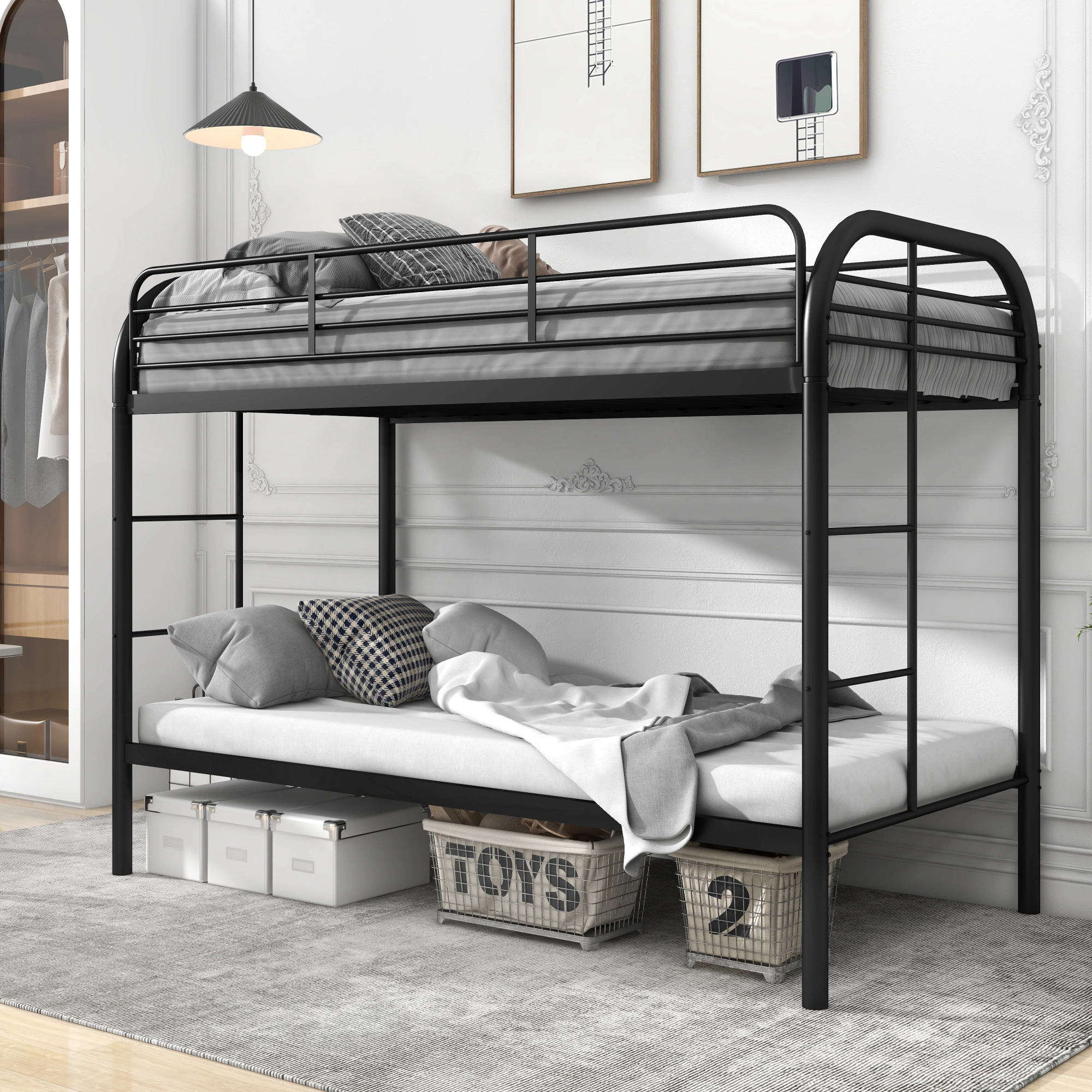 Twin over Twin House Bed