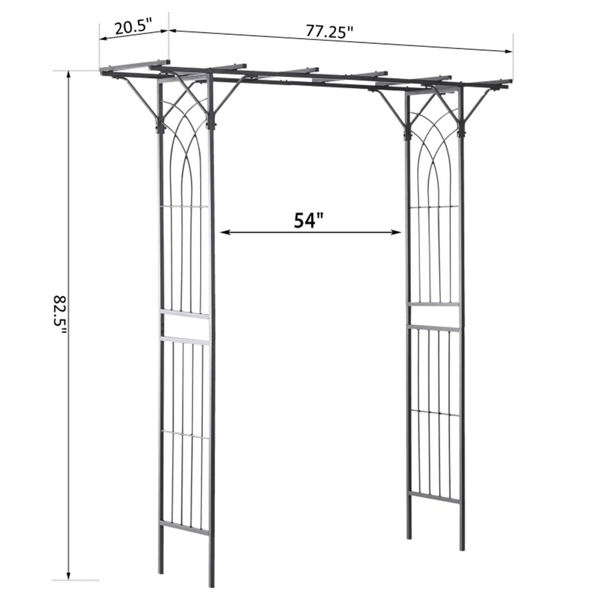 Metal Garden Arch ( Amazon Shipping)(Prohibited by WalMart) view 3
