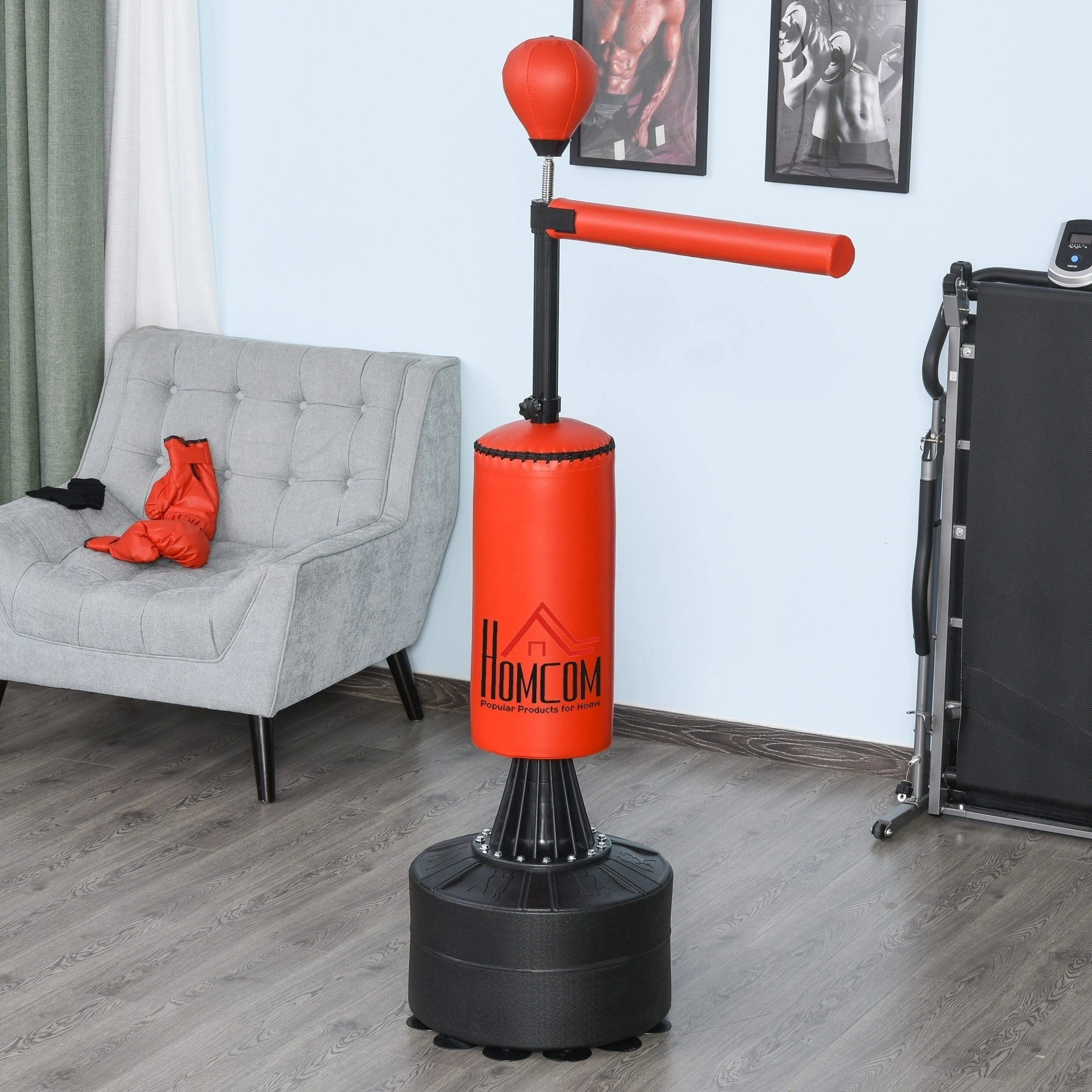 Heavy Duty Boxing Bag for Home Gym Training Punch Bag Stand Compatible with All Boxing Gloves