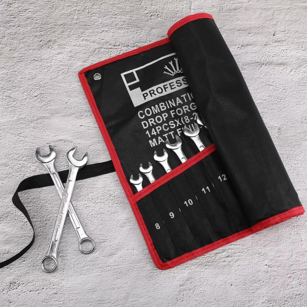 Craftsman 14 Piece Metric Spanner Wrench Set, Combination Open End Wrenches 8-24mm Chrome Vanadium Steel view 3