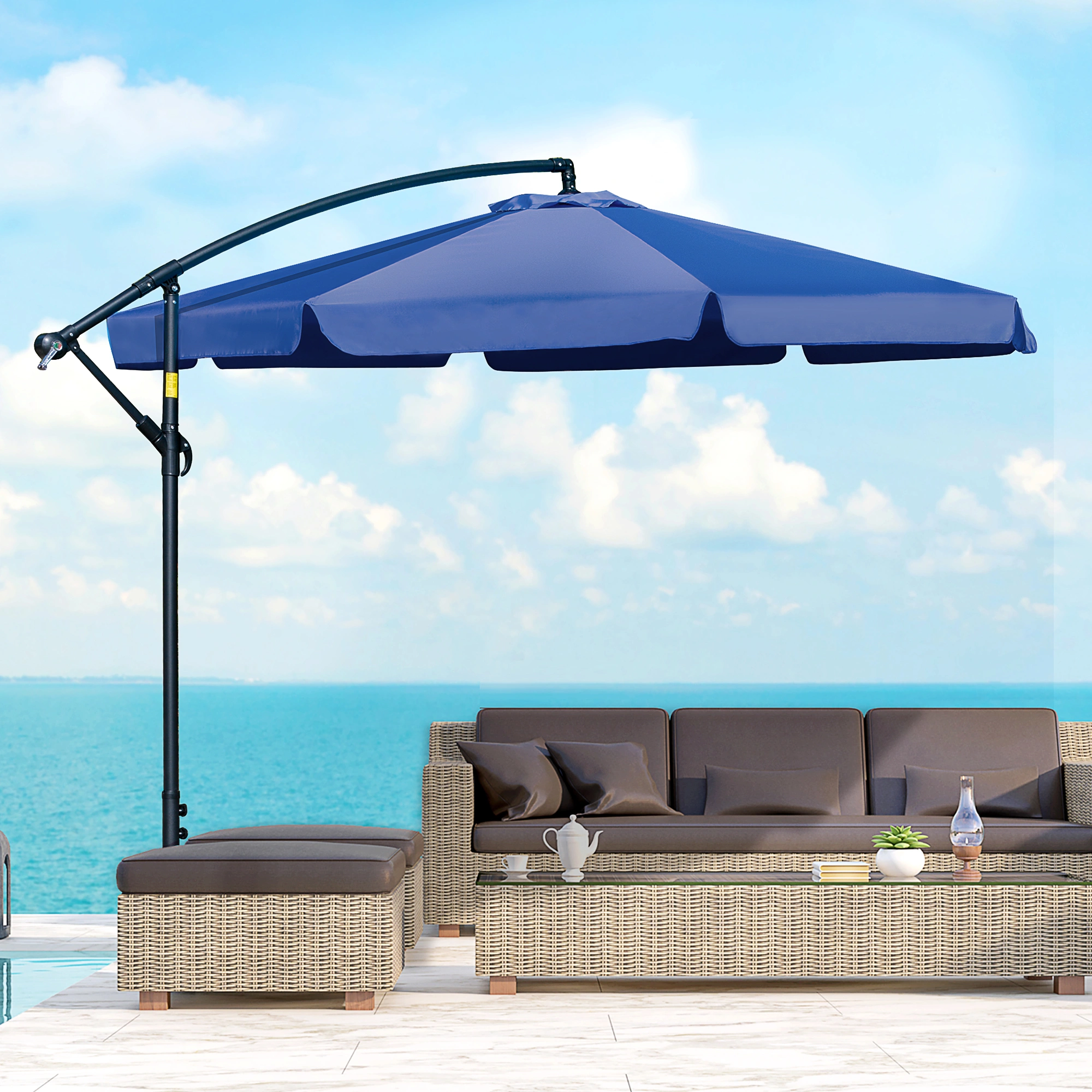 Wall Mounted Umbrella Holder - Outdoor Rain Umbrella Stand, Heavy Duty Wall Mount Organizer for Patio and Garden